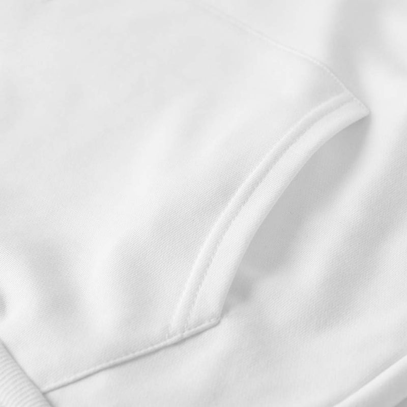 Spring&Gege Youth Solid Pullover Sport Hoodies Soft Kids Hooded Sweatshirts for Boys and Girls Size 9-10 Years White - Image 5